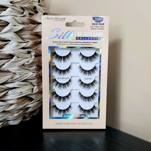 CHERRY BLOSSOM BY KANA COSMETICS | SILK, 3D Soft Lash Collection, 5 Pair Set